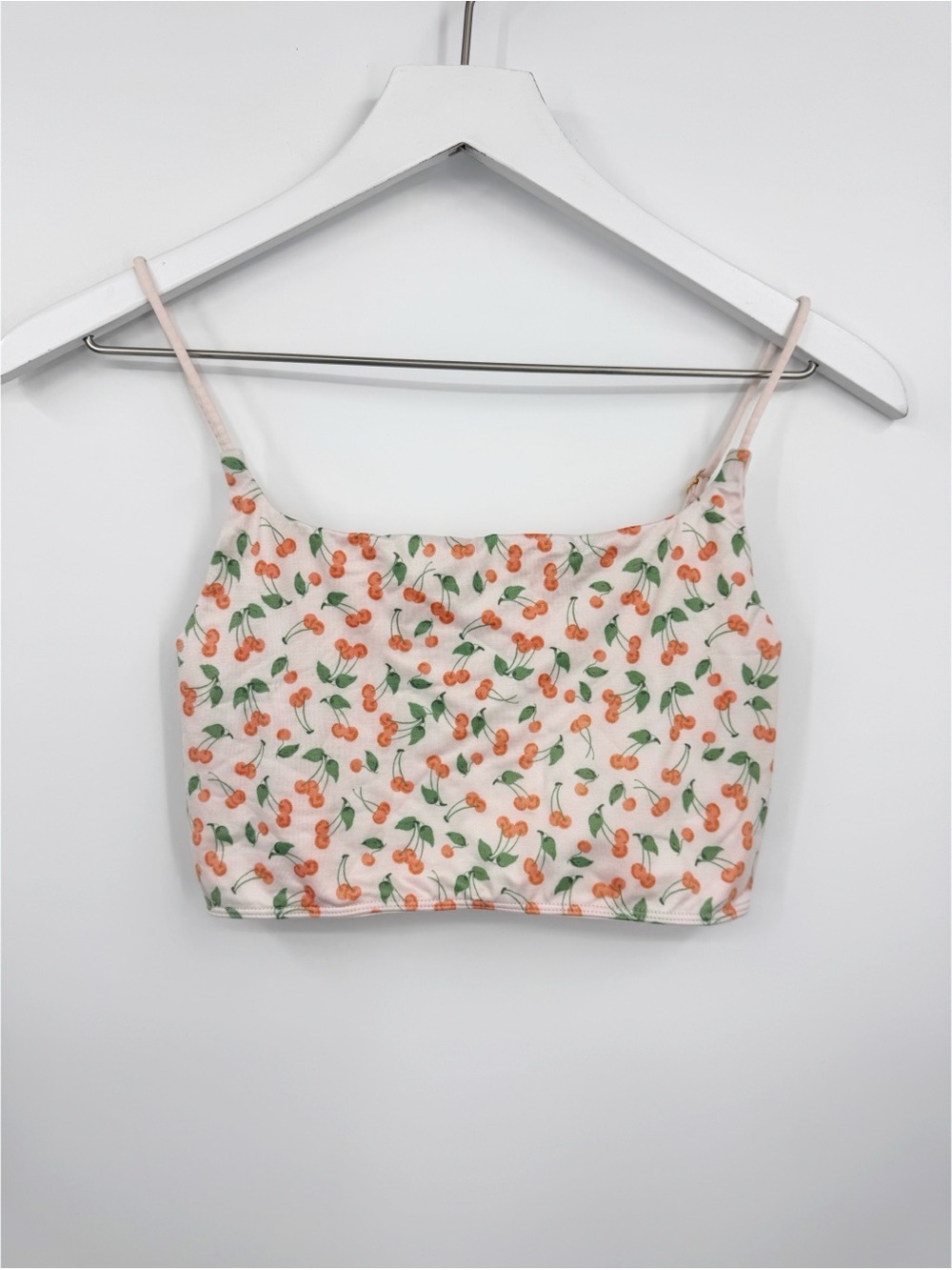 Anthropology Cherry Print Bralette Size Large Whimsical Fairycore